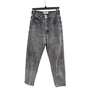 VINTAGE GUESS Gray High Waisted Tapered Jeans 28